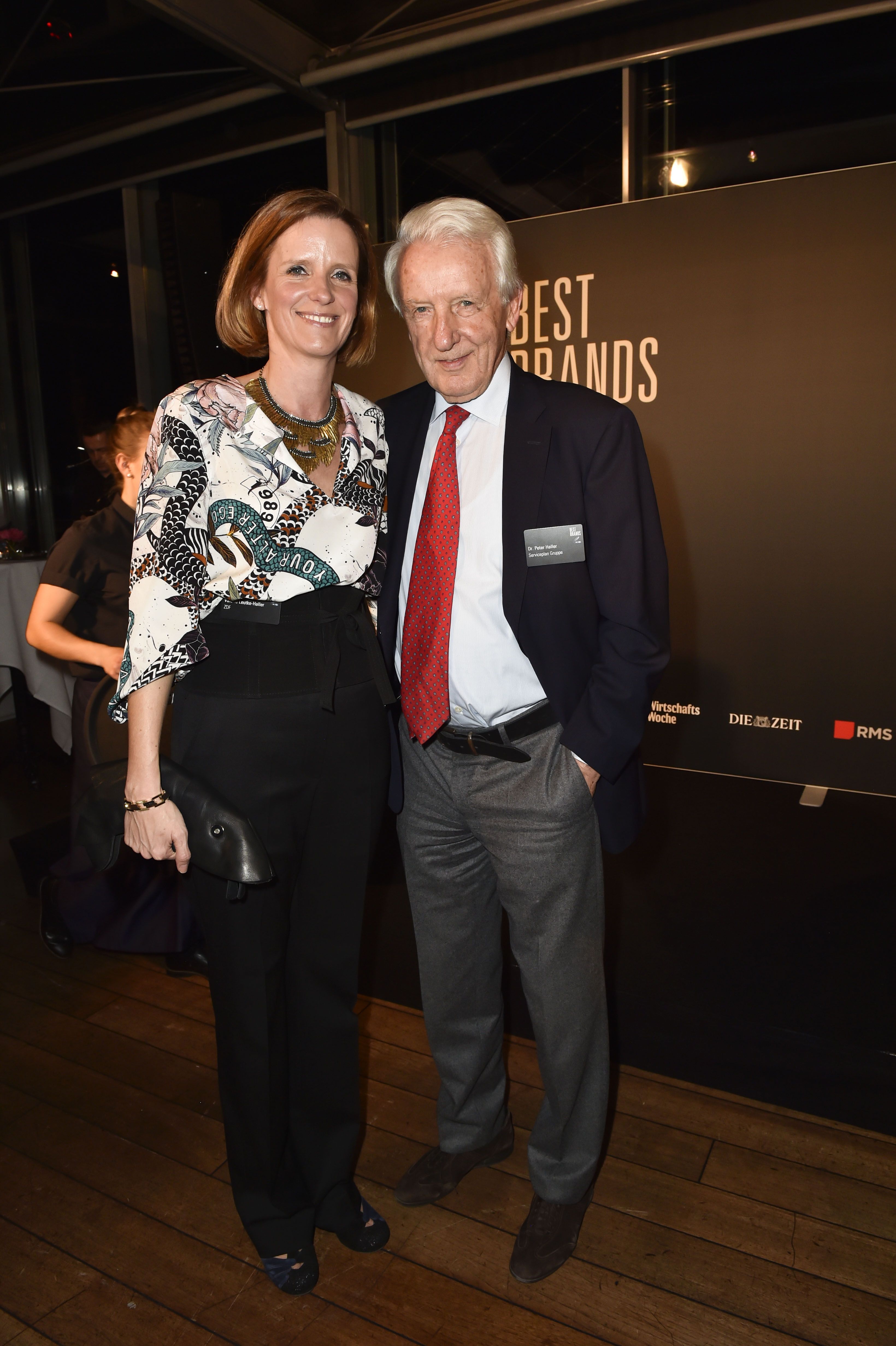 Verleihung der Best Brands 2019 im Hotel Bayerischer Hof in Mnchen am 20.02.2019 Valerie Leutke-Haller (Redakteurin/Moderatorin ZDF Zweites Deutsches Fernsehen), Dr. Peter Haller (Managing Partner SP Gruppe / Holding MUC Serviceplan Gruppe) / Verleihung der Best Brands 2019 im Hotel Bayerischer Hof in Mnchen am 20.02.2019 / Foto: BrauerPhotos / S.Brauer fuer Best Brands