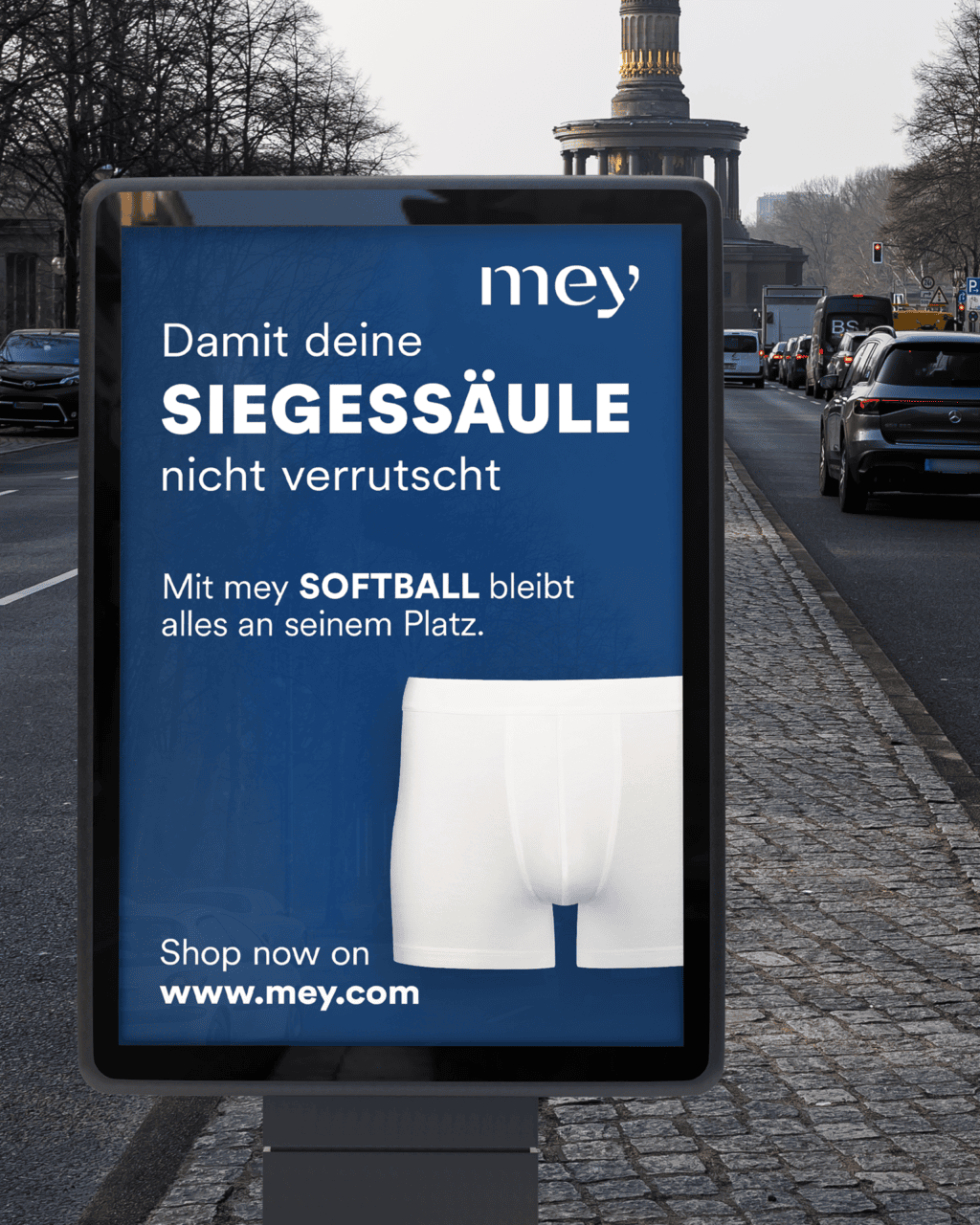 Mey bringt haltung auf die strasse siegessaeule x v